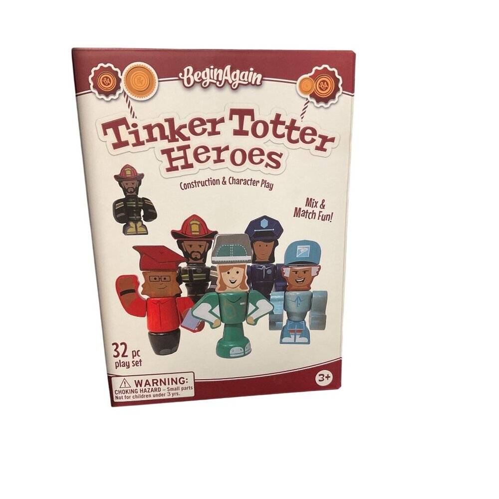 BeginAgain Tinker Totter Heroes 32-Piece Play Set
